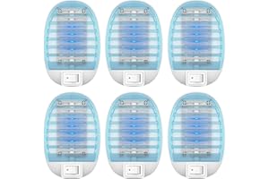 LELANCOK Indoor Bug Zappers, Electronic Insect Killer, Mosquitoes Killer, Electronic Mosquito Zapper Gnat Traps with LED Light for Living Room, Home, Kitchen, Bedroom, Baby Room, Office