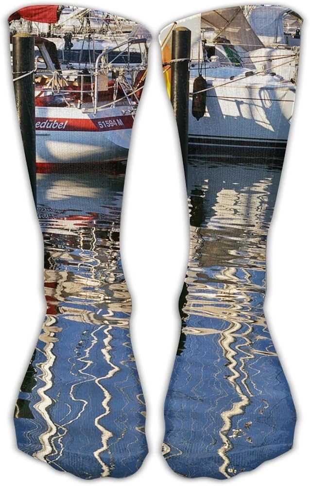 Unisex Classics Socks Sailing Boat Athletic Stockings 30cm