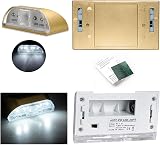 shsyue Keyhole Light Lamp Infrared Auto Sensor 4 LED Battery Operated Gold view 5