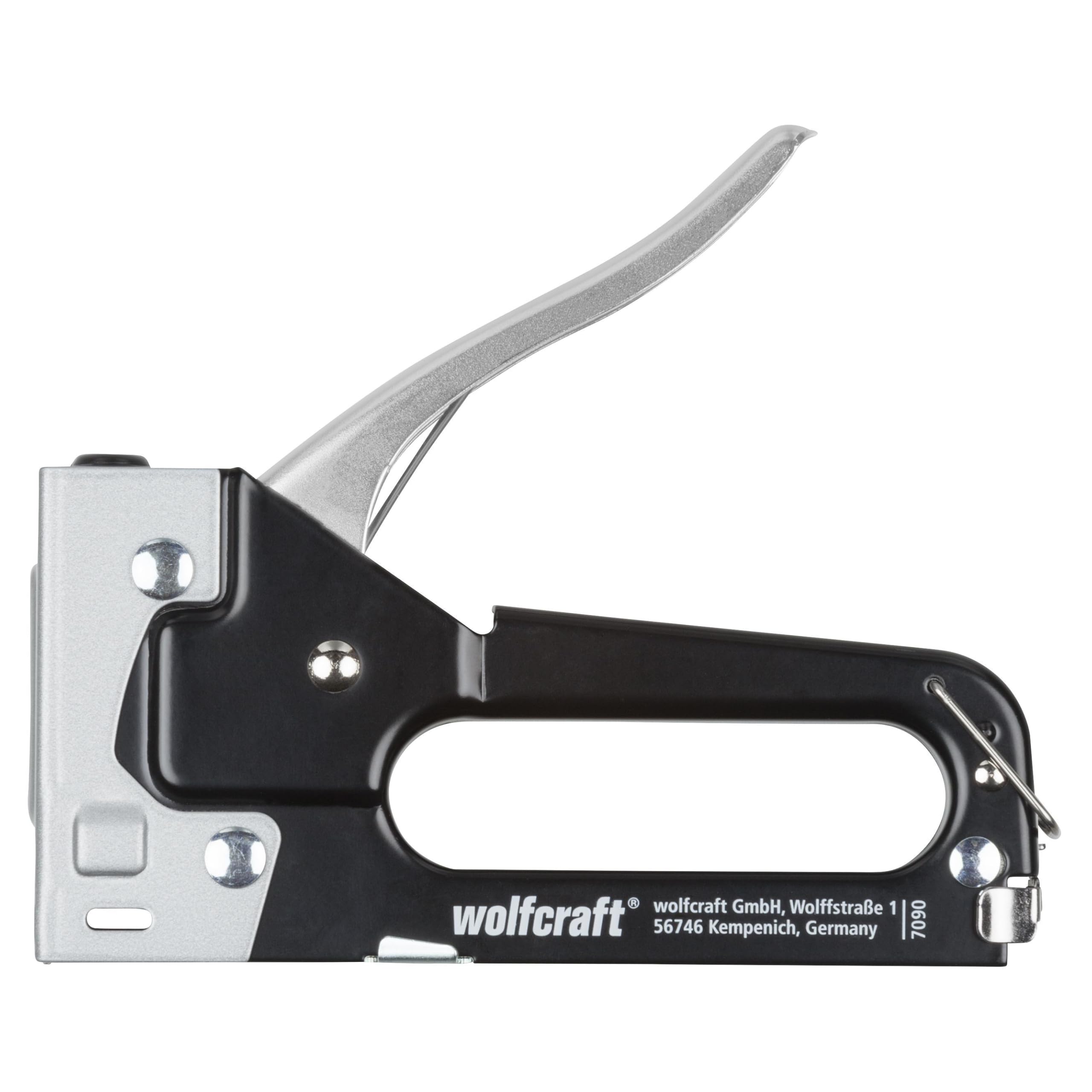 wolfcraft Tacocraft 6 Hand Stapler Set, 1001 pcs. I 7090000 I for numerous tasks in The Household and for Hobbies