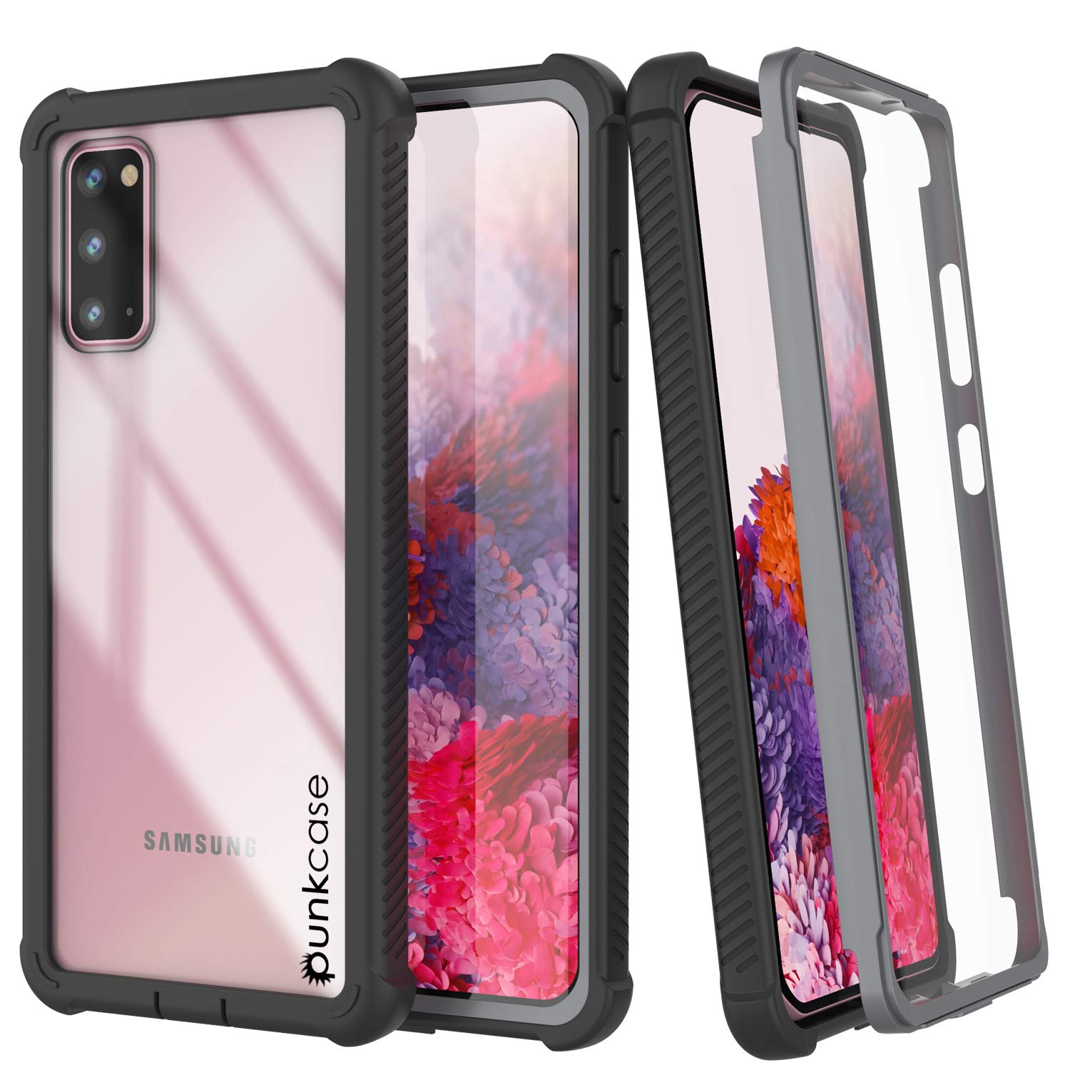 Punkcase Galaxy S20 Case [Spartan Series] Clear Rugged Heavy Duty