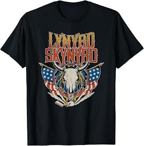 Lynyrd Skynyrd - Americana Steer Skull T-Shirt