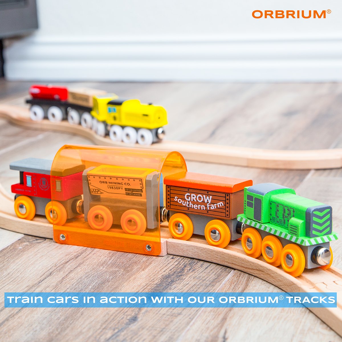 wooden train box