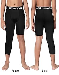 Dizoboee Youth Boys Compression Pants One Leg 3/4