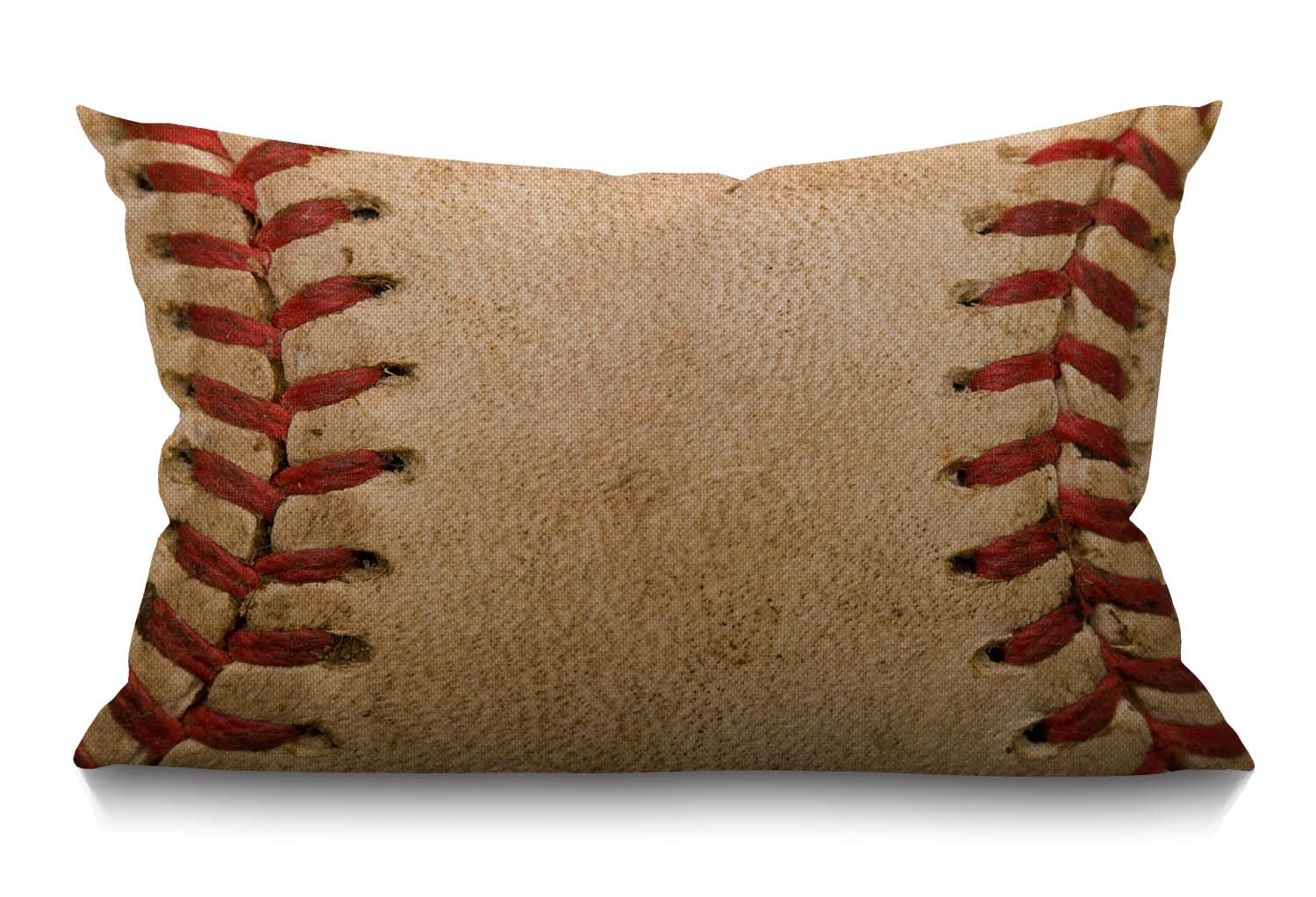 BGBDEIA Home Decorative Retro Cushion Cover,Baseball Worn Ball Cotton Linen Lumbar Pillow Case Throw Pillow Covers Home Office Decorative Rectangle 12 X 20 Inches 30 x 50 cm