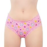 Littleforbig Unisex Hipster Lace Briefs Cheeky Usagi Panties Silky Shaping Briefs for Crossdressers Transgender