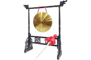 SABLUE Zen Art Brass Feng Shui Desktop Gong Elevate Home Ambiance Exquisite Bring Wealth Fortune Blessings Unique Housewarming Luxury Gift Idea Rammer