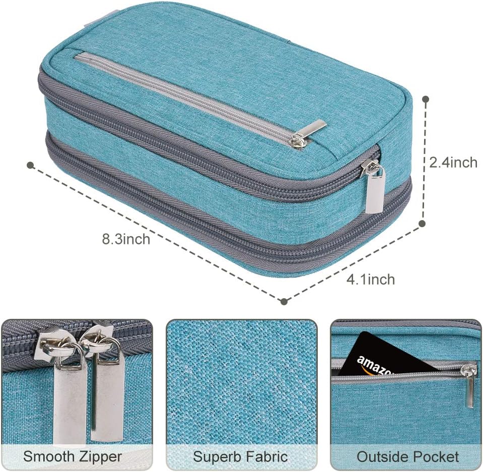 YONZONE Large Capacity Pencil Case Big Pencil Cases 3 Compartments Pencil Bag Pouch for Boys Girls Office School Stationary Organizer Supplies Cosmetic Makeup Bag Adults - Image 5