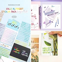 30 Sheets Alphabet Number Stickers Colorful