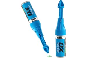 OX Tools 2-Pack Tuff Shot Deep Reach Marking Tool, Drill Hole Markers, Chalkshot of Non Permanent Mark of High-Vis Green Chalk Deep Hole Marker, Long Reach 500 Total Chalk Burst Shots