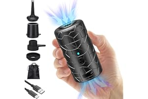 Portable Air Pump [2-in-1] Mojimdo 4000mAh Rechargeable Mini Air Pump for Inflatables, 300L/Min Inflate and 4.5kPa Deflate for Pool Floats Air Bed Mattress Swimming Ring Vacuum Storage Bags
