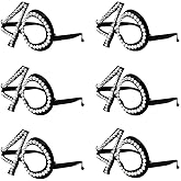 Ocean Line 40th Birthday Glasses - Number Crystal Frame, Party Favors, Wedding, Funny Costume Sunglasses, Novelty Eyewear Celebration Decoration for Kids and Adults 6 Pack (40)