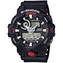 Relógio Casio G-Shock GA-700-1ACR - Analógico-Digital Preto E Vermelho