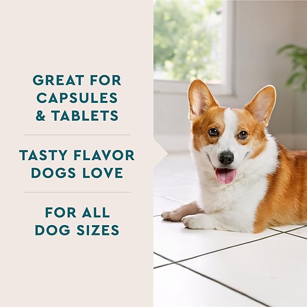 VETIQ PILL TREATS ADVANCED FORMULA FOR DOGS, CHICKEN FLAVOR SOFT CHEWS, MADE IN THE USA, 30 COUNT