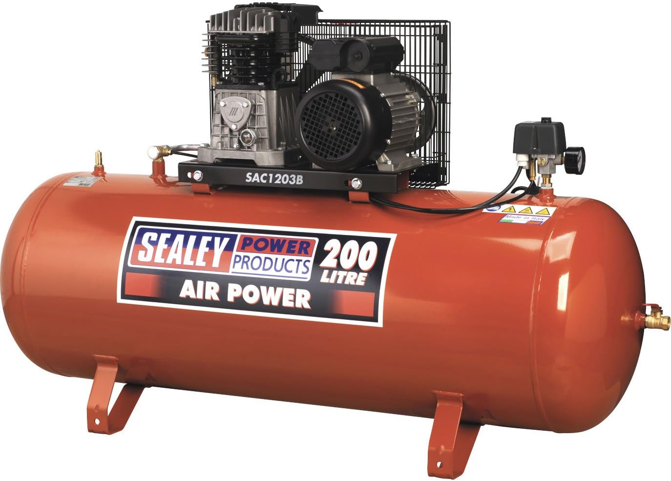 Sealey Electric Air Compressor with 200 Litre Tank 3hp 240v Amazon.co
