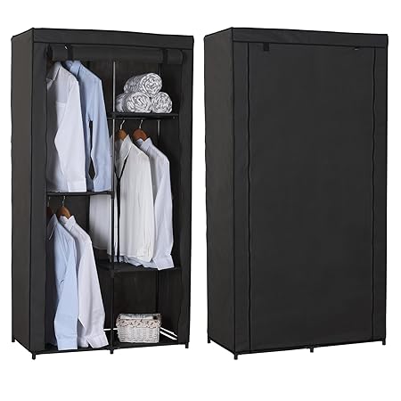 Eugad 173 Soft Folding Camping Wardrobe Closet Drawer Cabinet