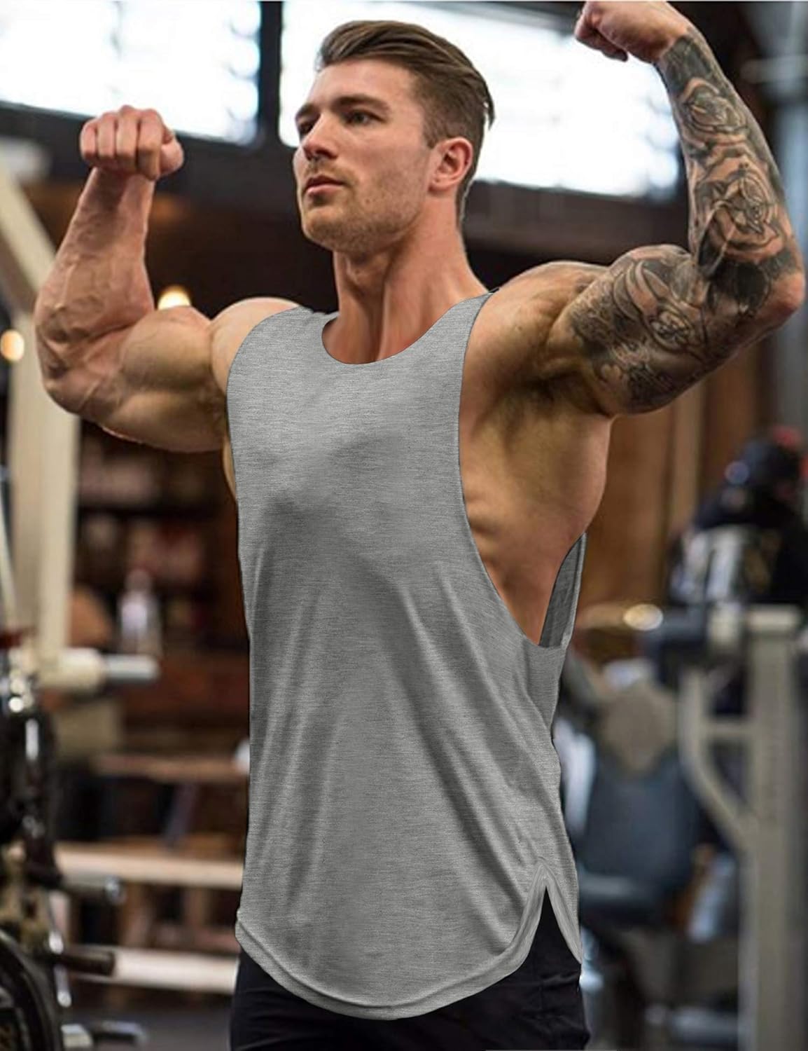 COOFANDY Mens Workout Tank Tops 3 Pack Sleeveless Shirts Gym Bodybuilding Muscle Tee Shirts: Clothing