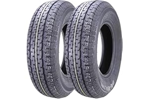 LIBRA TRAILER PARTS 2 New Premium Trailer Tires ST 205/75R15 /8PR Load Range D Steel Belted Radial w/Scuff Guard