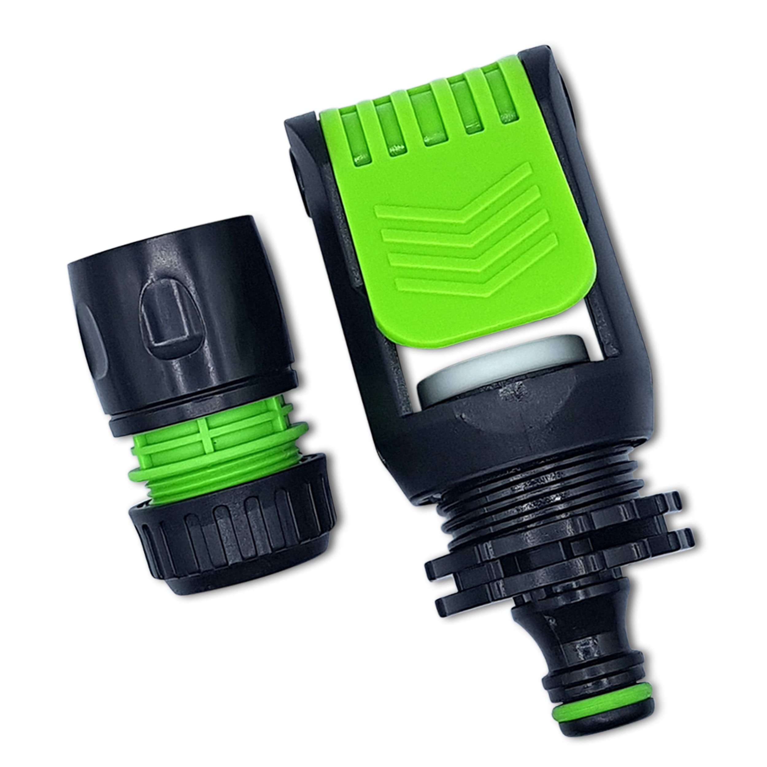 Tap Connector Adapter Mixer Indoor and Outdoor | Adjustable and Click-Lock | Includes Bonus Female Connector for 1/2" or 5/8" Hose | Perfect for Kitchen, Garden, Bath. Set by MYPURECORE