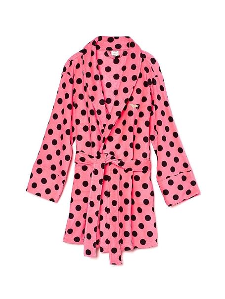 Victoria s Secret rosa lunares Plush Robe