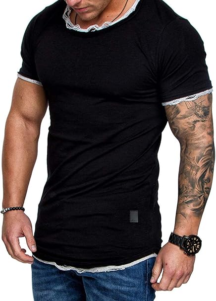 plain black muscle tee