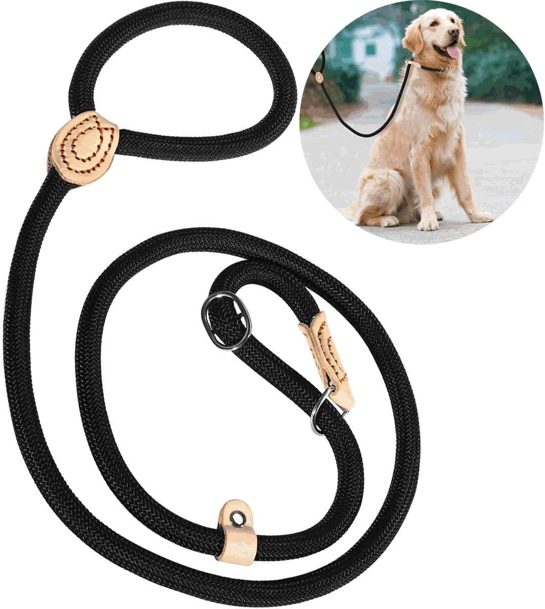 Amazon Mecoco 犬用リード ペット用 犬 リード 犬首輪リード 犬牽引ロープ トレーニング スリップ リード調節可能なトラクション ナイロン 小型犬 中型犬 散歩用 Mecoco しつけ用リード 通販