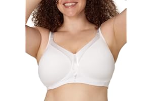 Playtex Women's Wireless Bra, 18 Hour Plus-Size T-Shirt Bras Available, Smoothing, Full Coverage, 4803, Single or 2-Pack