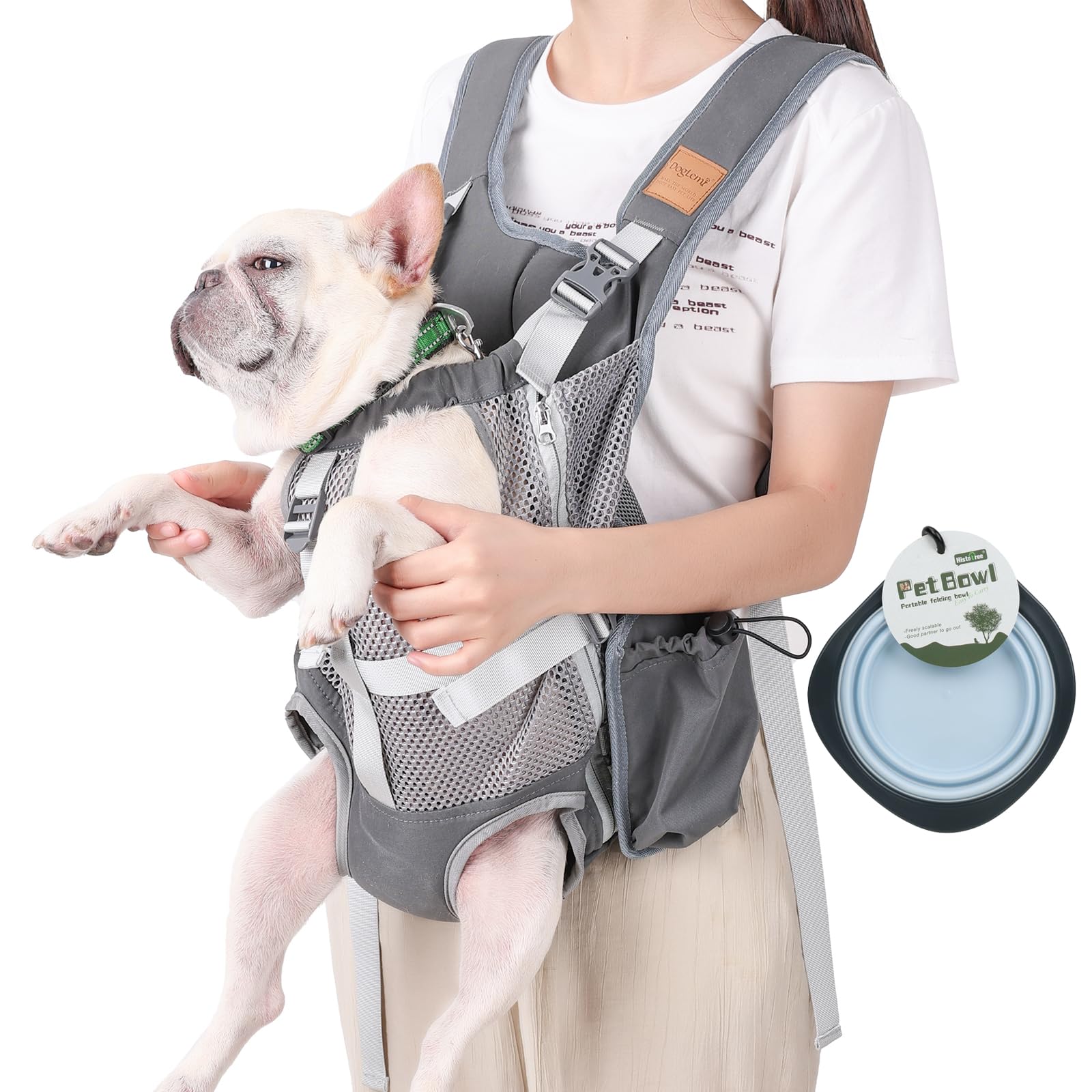 Photo 1 of *Minor Damage*
Dog Carrier Backpack - Legs Out Front Facing Pet Carrier Backpack for Small Medium Dogs, Hands-Free Dog Front Carrier, Easy-fit Adjustable Dog Carrying Backpack for Walking Hiking Bike and Motorcycle