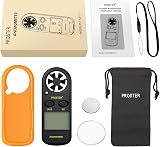 Proster Anemometer Handheld Wind Speed Meter with Backlight LCD and Temp view 7