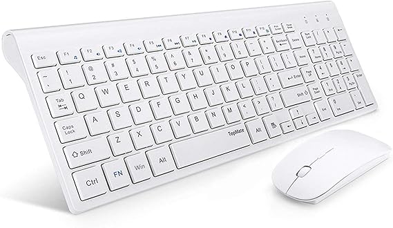 TopMate TopMate Wireless Keyboard and Mouse Combo | Ultra Slim Keyboard with Mute Mice 