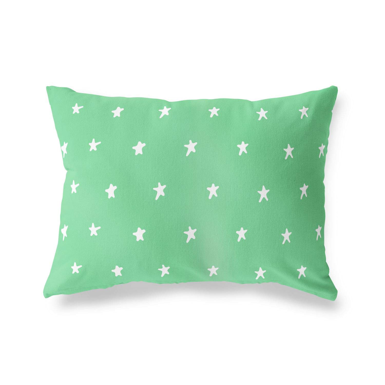 BonaMaison Decorative Cushion Cover, Petrol Green-White Throw Pillow Covers, Home Decorative Pillowcases for Livingroom, Sofa, Bedroom, Size: 45X60 Cm - Designed and Manufactured in Turkey
