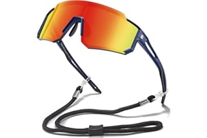 DUCO Polarized Kids Sunglasses Youth Baseball Sports Sun Glasses UV400 Shades with Strap for Teens Boys Girls DK310