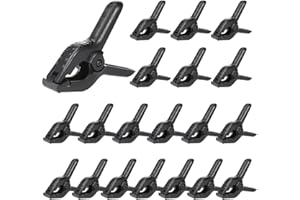 BEEPLOVE 20 Pcs Winter Pool Cover Clips - Windproof Spring Clamps for Above Ground Steel Wall Pools, 4.3'' Length