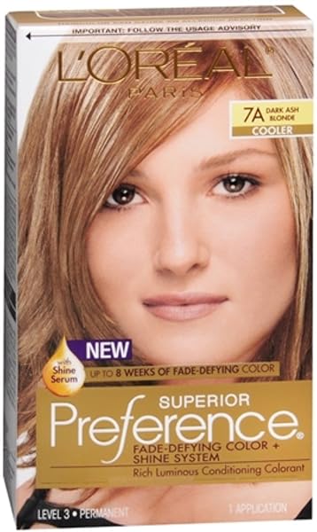 L’OREAL SUPERIOR PREFERENCE – 7A DARK ASH BLONDE (COOLER) 1 EACH (PACK OF 11)