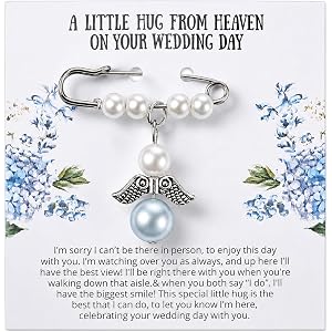 Blue Angel Charm Bride Charm, Memory Bouquet Charms for Wedding Remembrance | Memorial Gift, Bridal Bouquet Charms for Mom Da