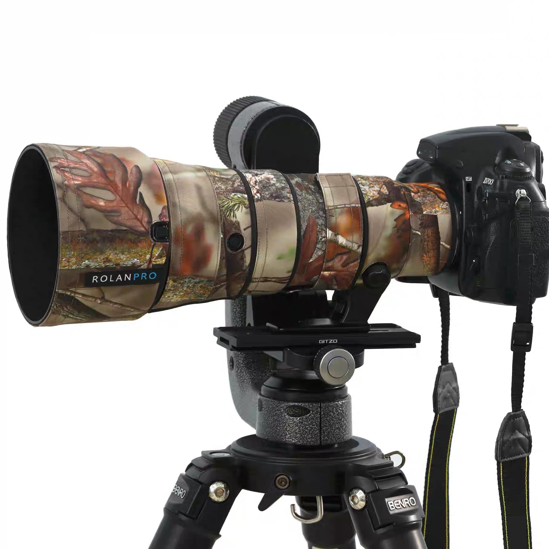 ROLANPRO Lens Coat Compatible with Nikon AF-S 500mm F5.6E PF ED VR, Waterproof Camouflage Protective Sleeve Bird Watching - #20 Camo