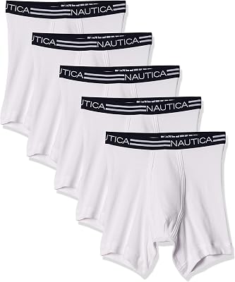 Calzoncillos clásicos de algodón para Hombre, Paquete múltiple (5 Unidades), White 5pcs, L