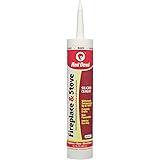 Red Devil 0466 Fireplace & Stove Repair Sealant, 1-Pack, Black