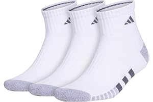 adidas mens Cushioned Quarter Ankle Socks (3-pair Pack)