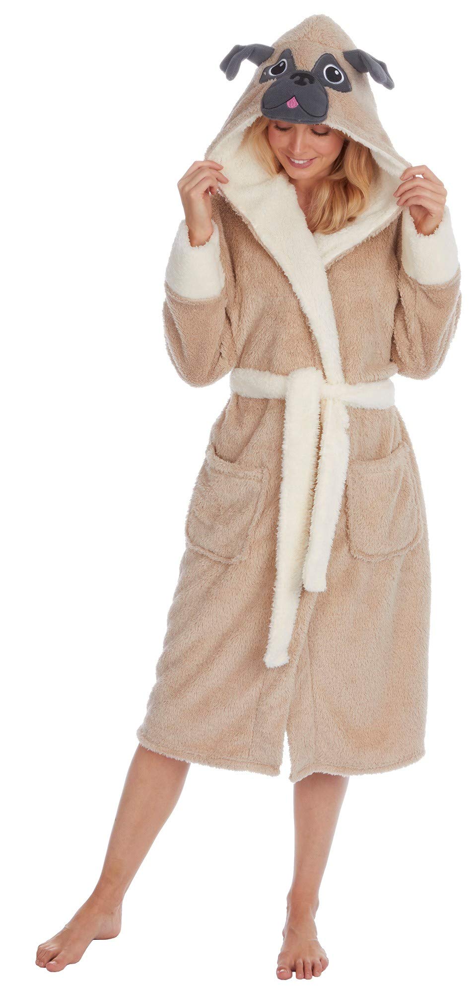 Amazon Kate Morgan Ladies Soft Cosy Hooded Dressing Gown Sleepdown
