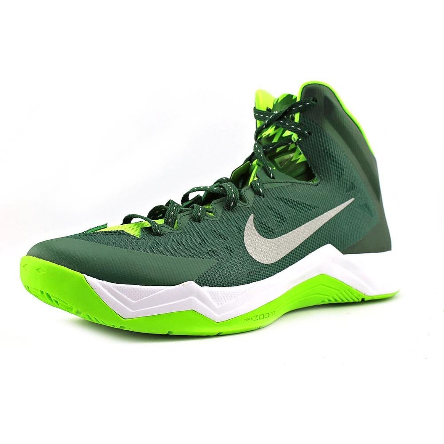Nike Zoom Hyperquickness GRFX Basketball Shoes in Green Nike Mens Zoom Hyperquickness Grfx Basketball Shoes Gorge  main image 4