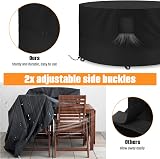 Kovshuiwe Round Garden Furniture Cover 190cm diameter 80cm high view 7