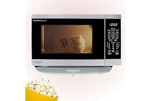 Sharp 1.4 Cu Ft 1100W Stainless Steel Countertop Microwave with Sensor Cook and Inverter Technology, Carousel Turntable, Auto
