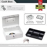 Burg-Wächter Money Box 5012 White Steel Sheet Lockable Key Insert Small view 4