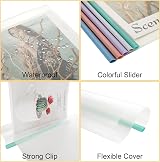 ASelected 20 Pcs A4 Report Covers with Sliding Bar 60 Sheet Capacity view 4