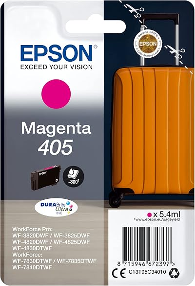 Epson 405 DURABrite Ultra Magenta Ink Cartridge Singlepack