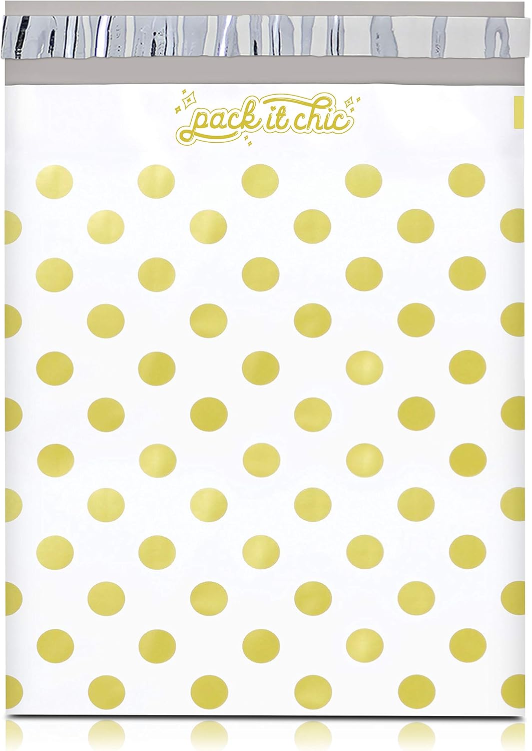 Pack It Chic - 10X13 (100 Pack) Gingham Plaid Poly Mailer Envelope Plastic Custom Mailing & Shipping Bags - Self Seal : Office Products