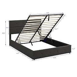 Harper & Bright Designs Lift Up Storage Bed Queen
