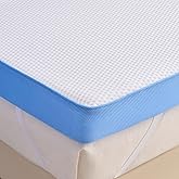 Grbsy Extra Firm Mattress Topper Queen Size, 3 Inch Firm High Density Memory Foam Bed Topper for Back Pain Relief, Gel Bamboo Charcoal Infused Cooling Mattress, CertiPUR-US Certified, Washable Cover
