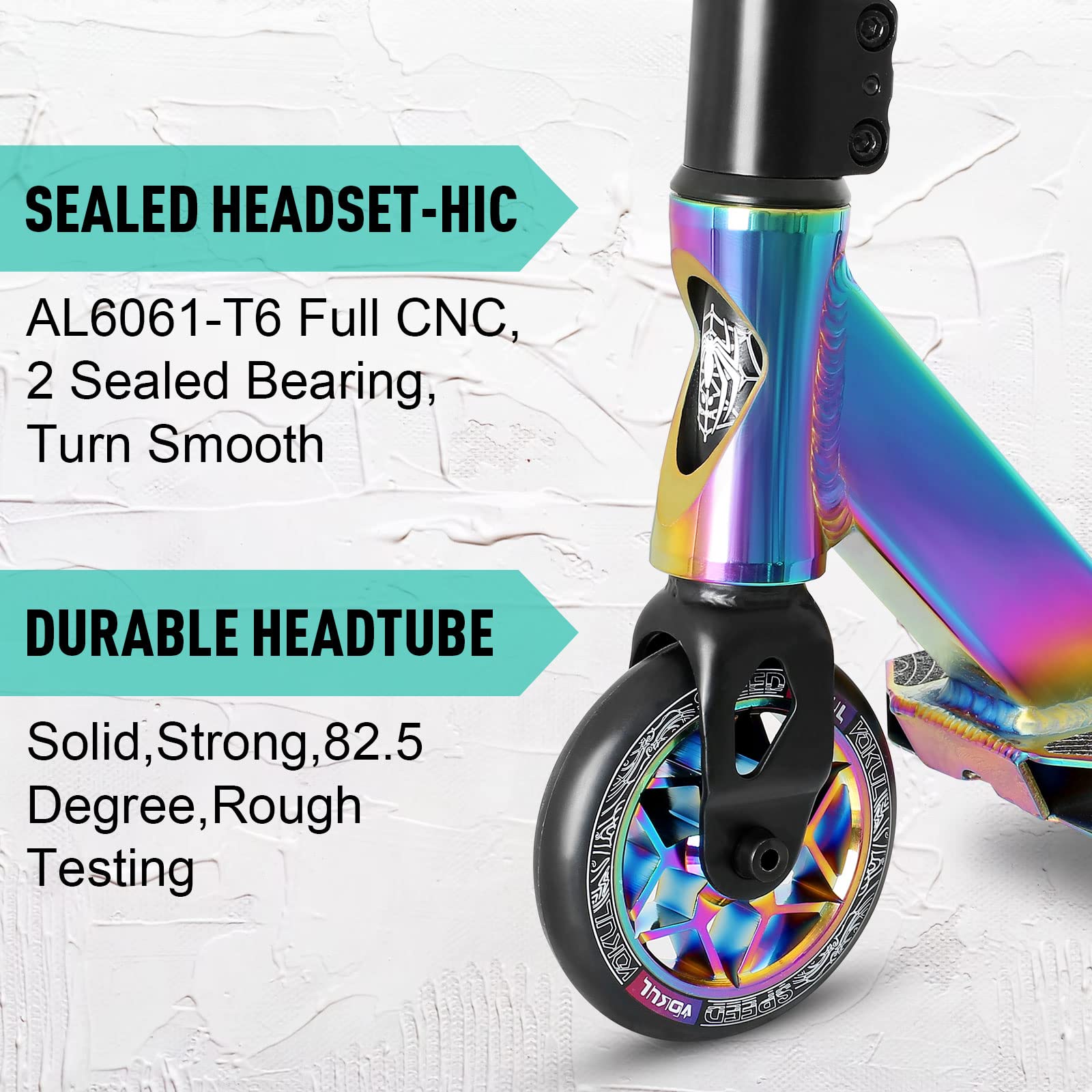 VOKUL K1 Pro Trick Scooter | Stunt Scooter, for Kids 8 Years and Up,Teens,Adults - Best Entry Level Freestyle Stunt Scooter for,Boys,Girls - Freestyle Skate Park Street Scooter